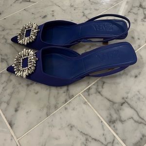 Zara jeweled kitten heels- size 39
